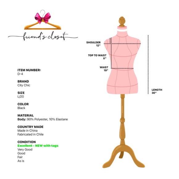 City Chic - Beautiful Black Dress - Picture 3 of 11